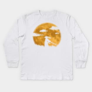 Moon Samurai Kids Long Sleeve T-Shirt